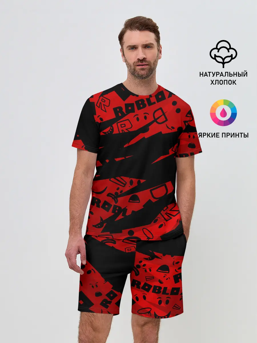 Мужской костюм с шортами / Roblox