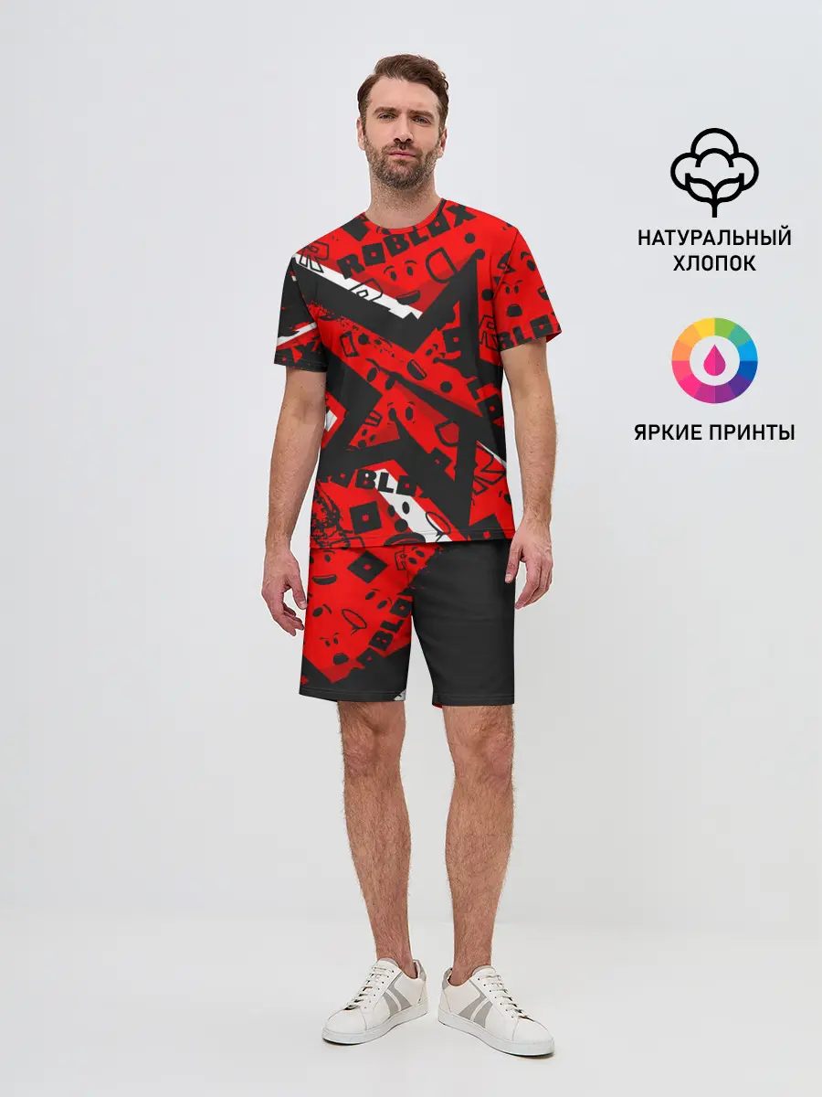 Мужской костюм с шортами / Roblox