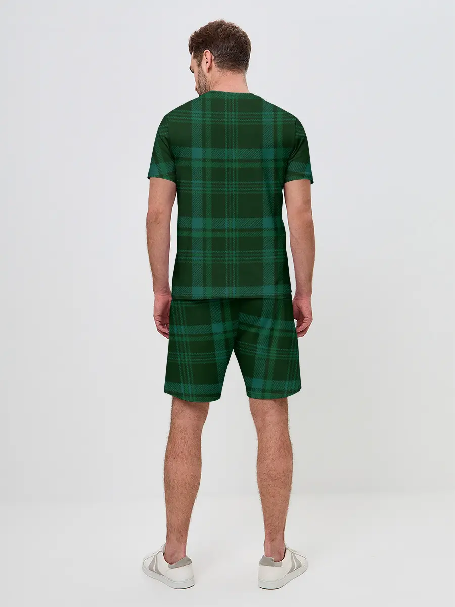 Мужской костюм с шортами / Котёнок в пледе