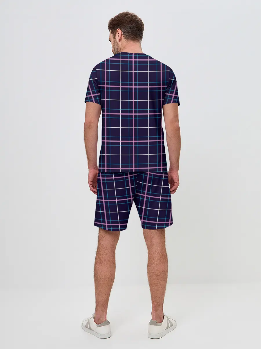 Мужской костюм с шортами / Шотландка