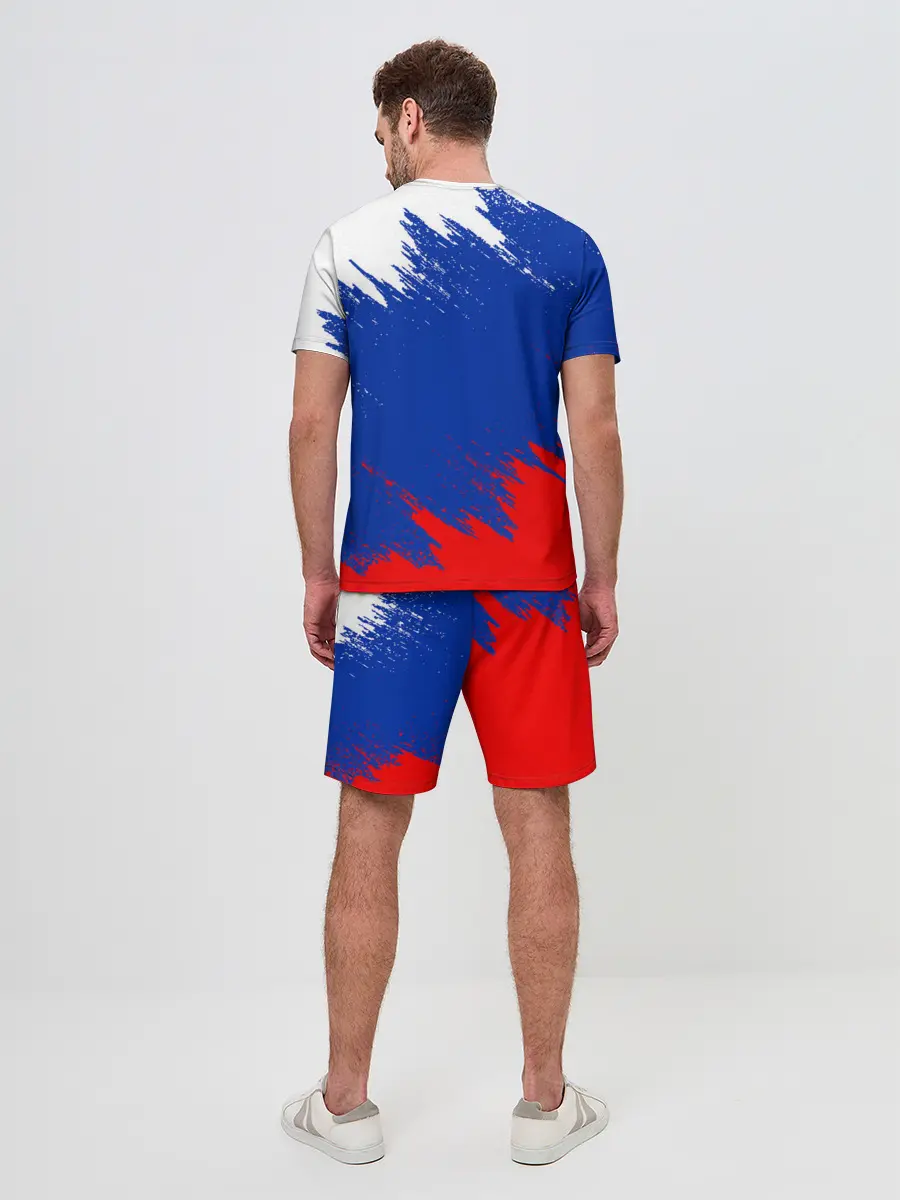 Мужской костюм с шортами / РОССИЯ ТРИКОЛОР