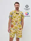 Мужской костюм с шортами / Смайлы.