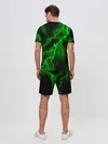 Мужской костюм с шортами / МОЛНИЯ GREEN NEON