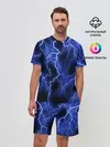 Мужской костюм с шортами / МОЛНИЯ NEON