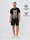Мужской костюм с шортами / Кричащий кот.