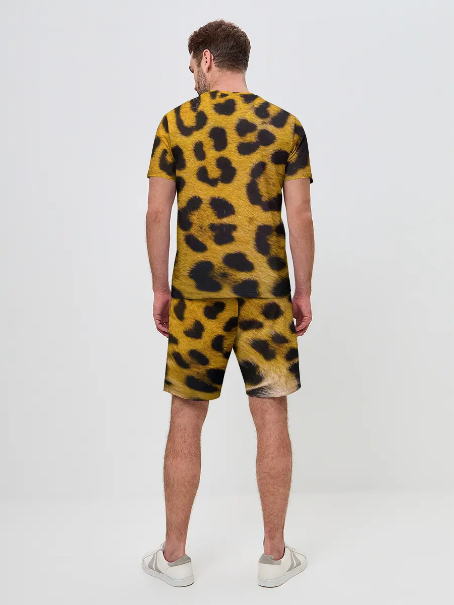 Мужской костюм с шортами / Леопард