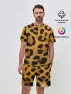 Мужской костюм с шортами / Леопард