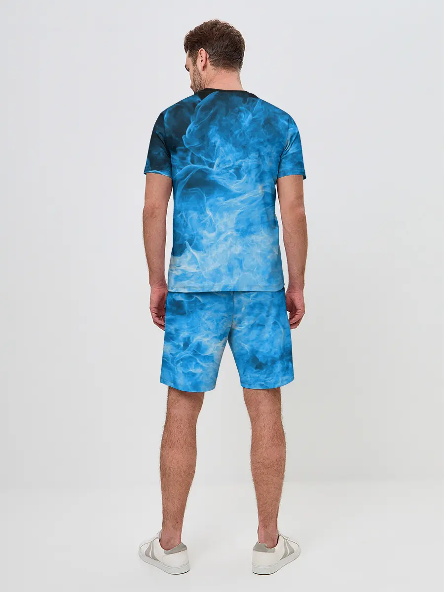 Мужской костюм с шортами / ОГОНЬ BLUE