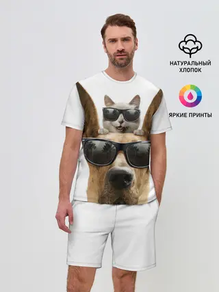 Мужской костюм с шортами / Блатные животные.