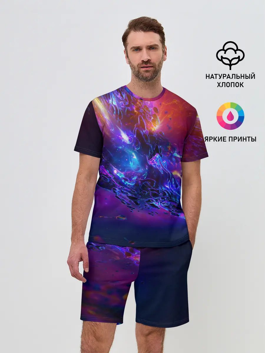 Мужской костюм с шортами / SPACE ABSTRACT