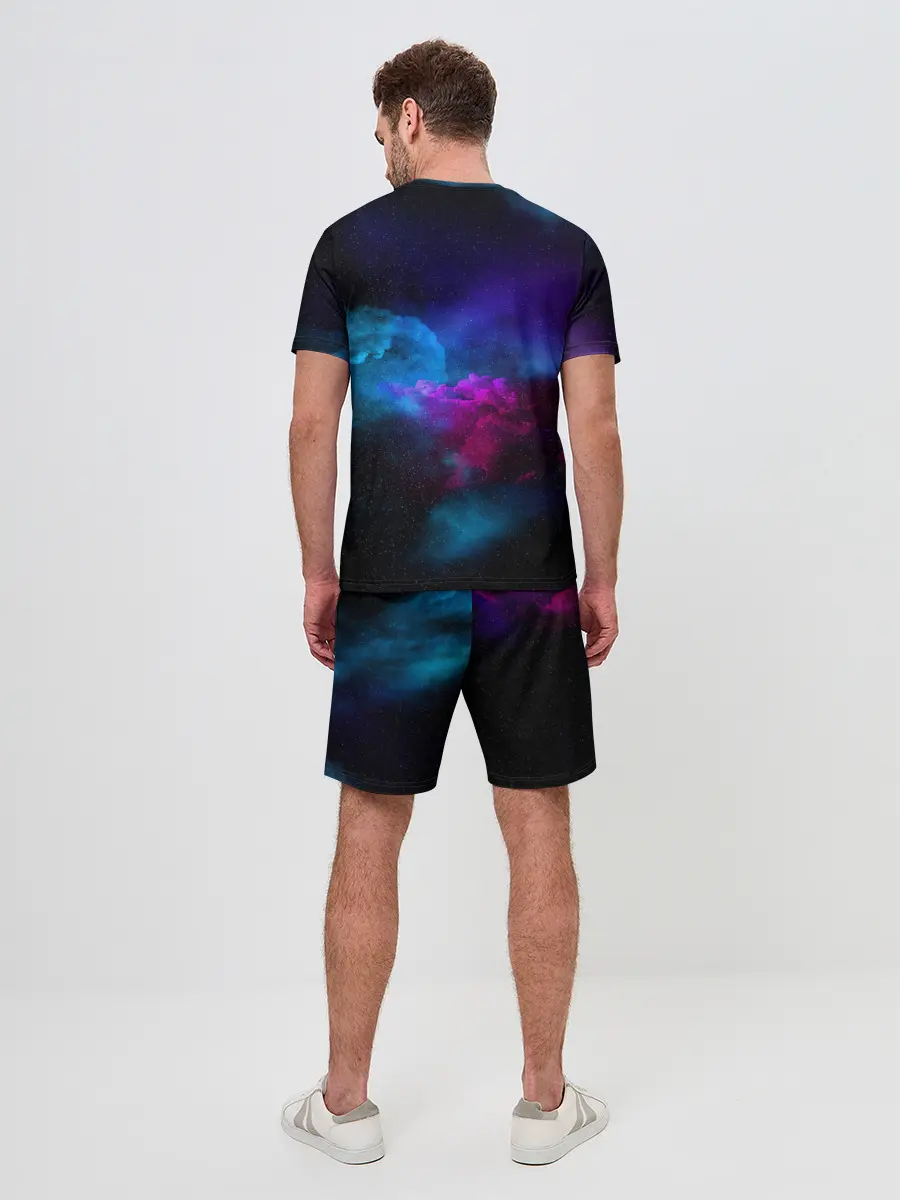 Мужской костюм с шортами / НЕОН КОСМОС
