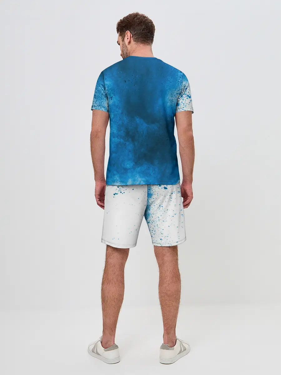 Мужской костюм с шортами / СИНИЙ ДЫМ