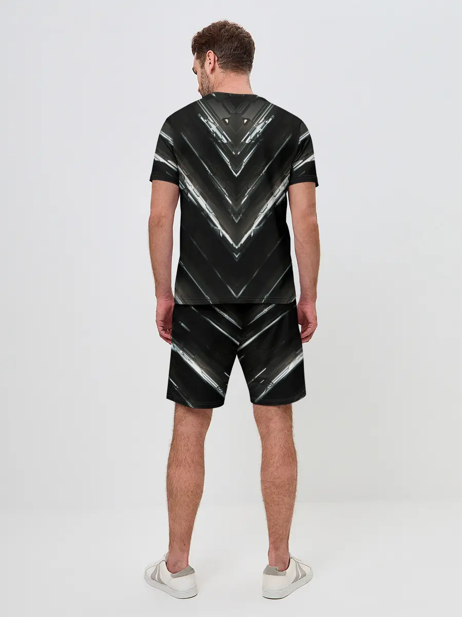 Мужской костюм с шортами / МЕТАЛЛИЧЕСКАЯ БРОНЯ