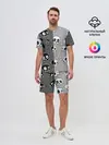 Мужской костюм с шортами / Черепа