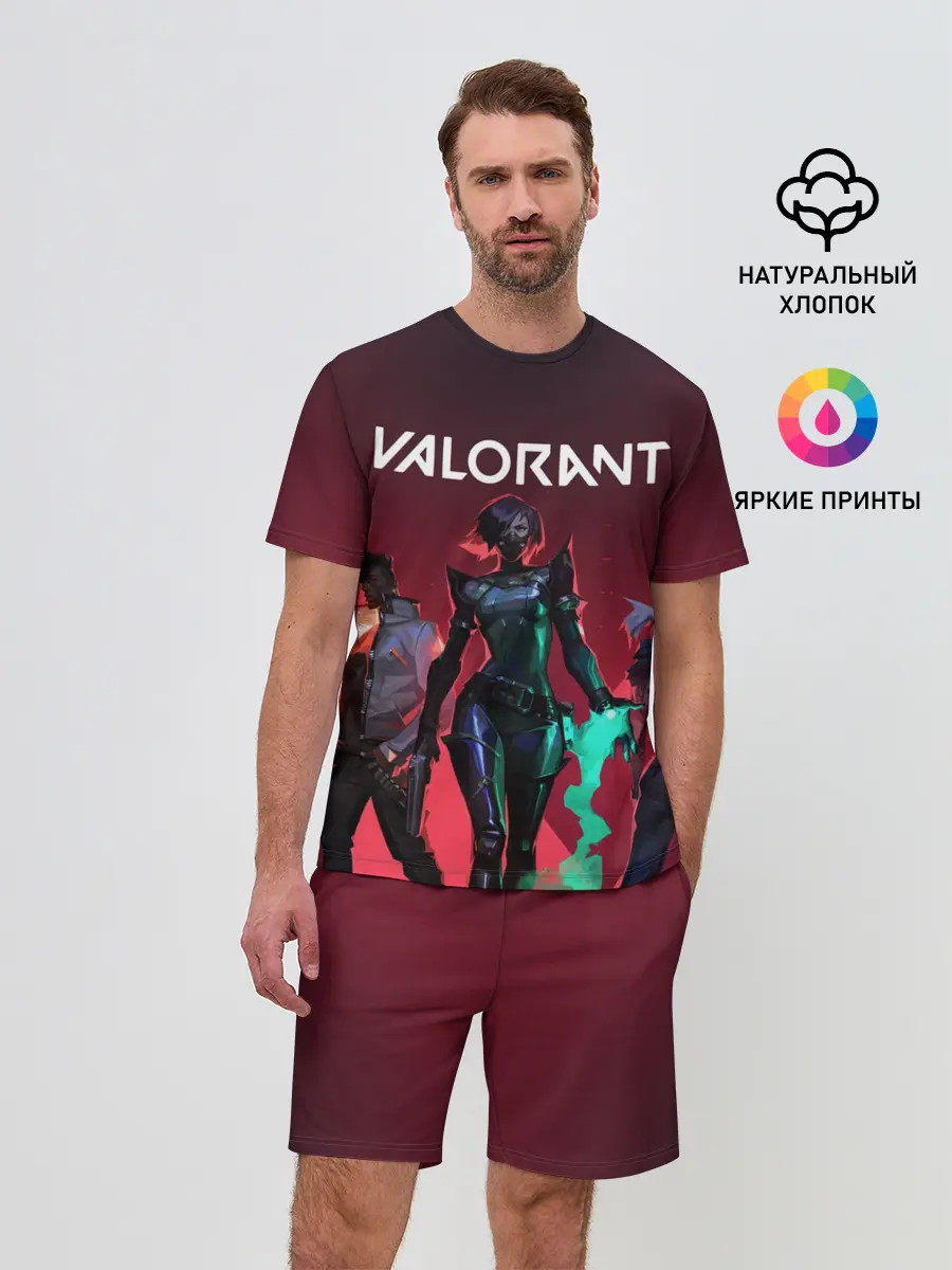 Мужской костюм с шортами / Valorant