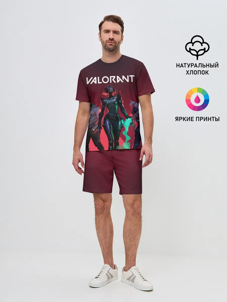 Мужской костюм с шортами / Valorant