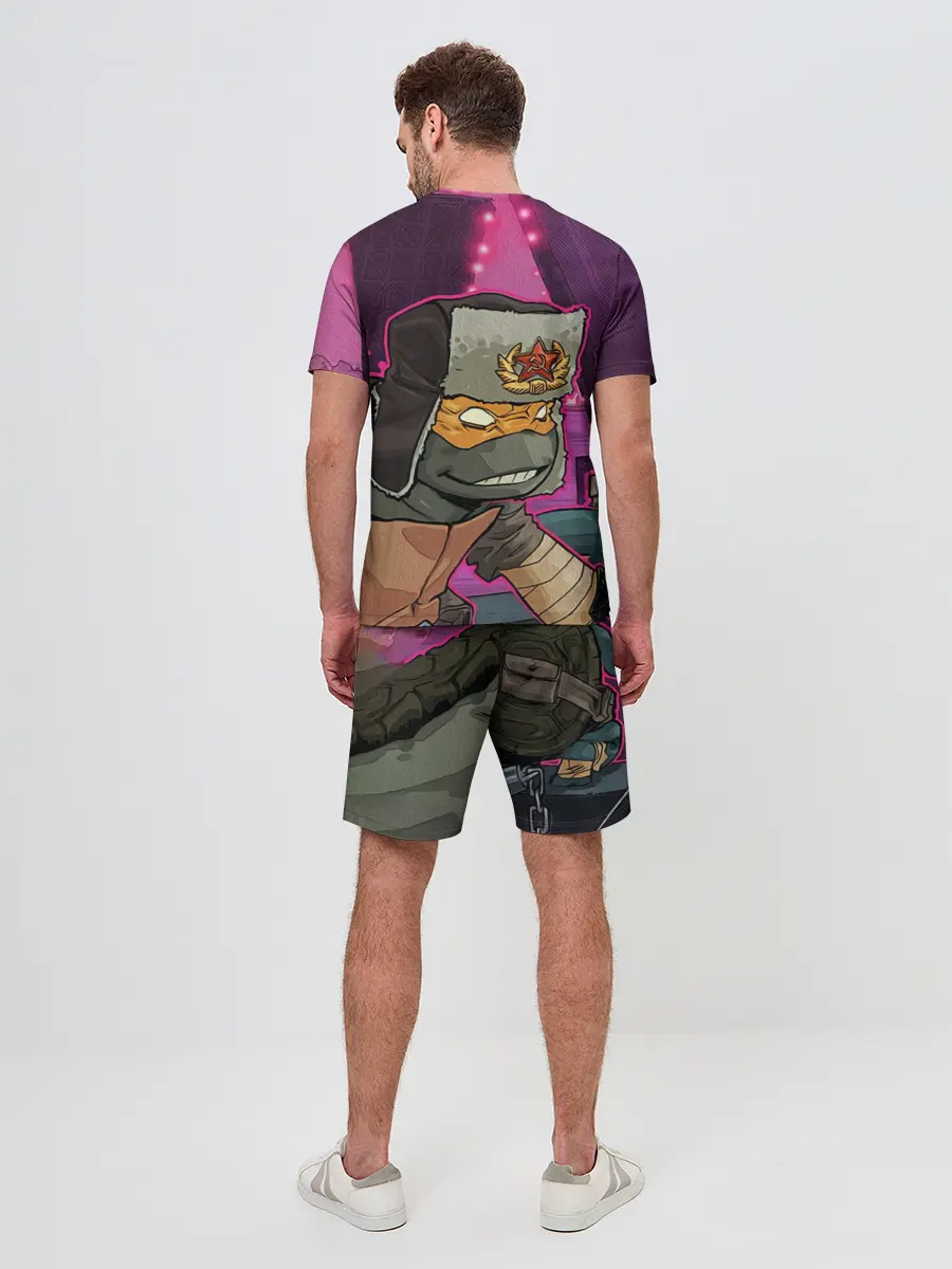 Мужской костюм с шортами / ЧЕРЕПАШКА В УШАНКЕ НИНДЗЯ