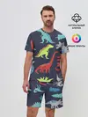 Мужской костюм с шортами / Динозавры