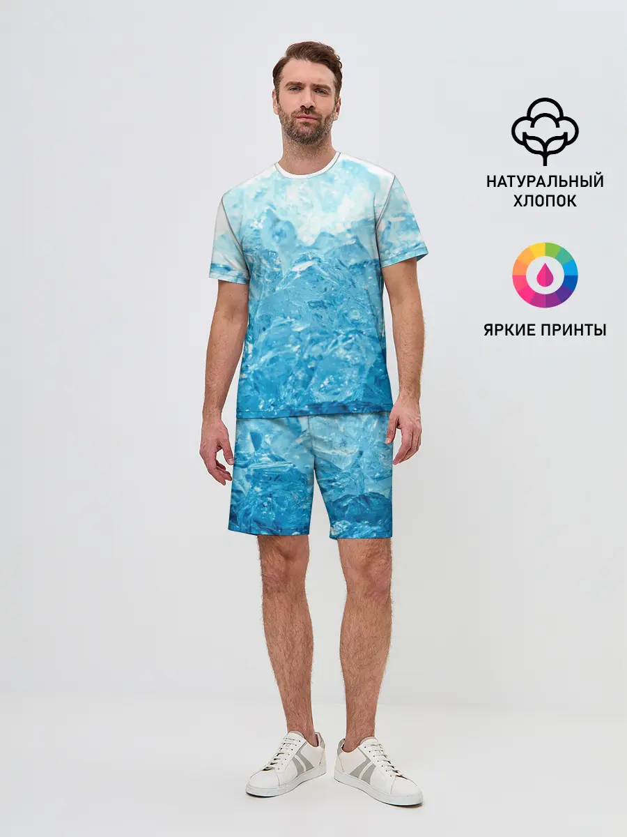 Мужской костюм с шортами / Лёд