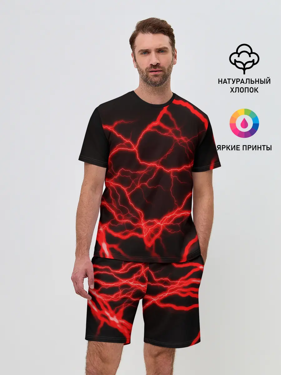 Мужской костюм с шортами / МОЛНИИ