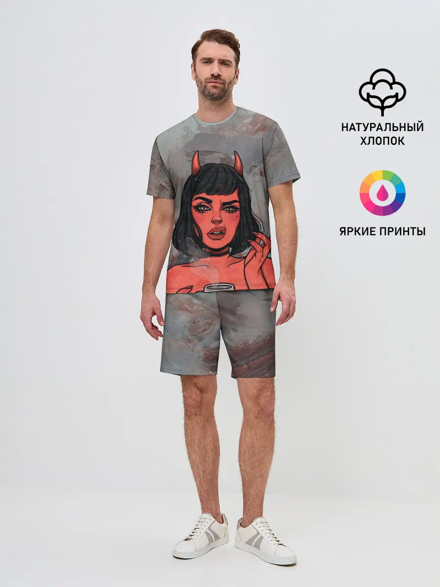 Мужской костюм с шортами / КОФЕЕК