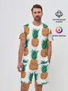 Мужской костюм с шортами / Ананасовый арт