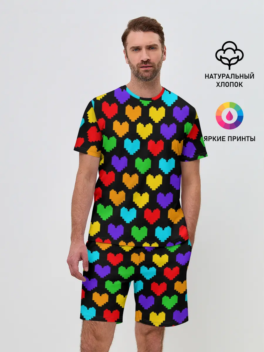 Мужской костюм с шортами / UNDERTALE HEART