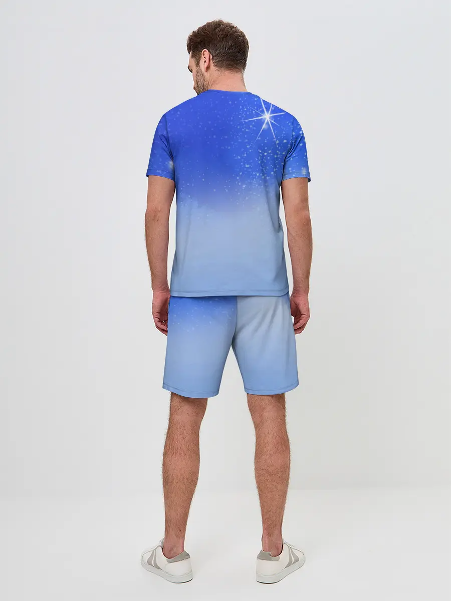 Мужской костюм с шортами / Кот и космос