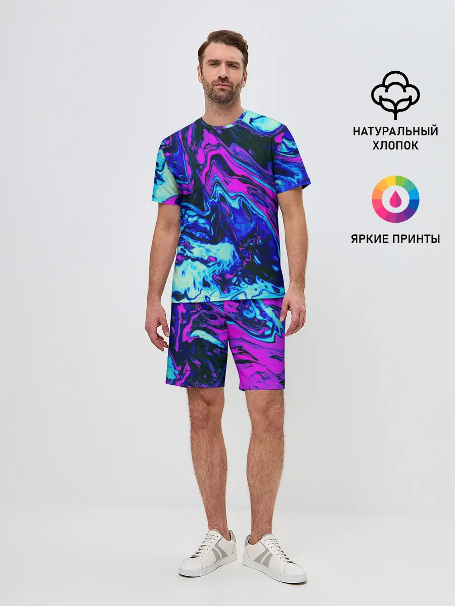 Мужской костюм с шортами / DIGITAL ABSTRACT