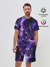 Мужской костюм с шортами / SPACE STARS | КОСМОС ЗВЁЗДЫ
