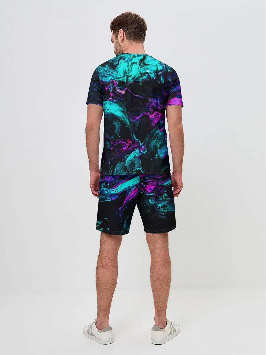 Мужской костюм с шортами / НЕОНОВАЯ АБСТРАКЦИЯ | NEON