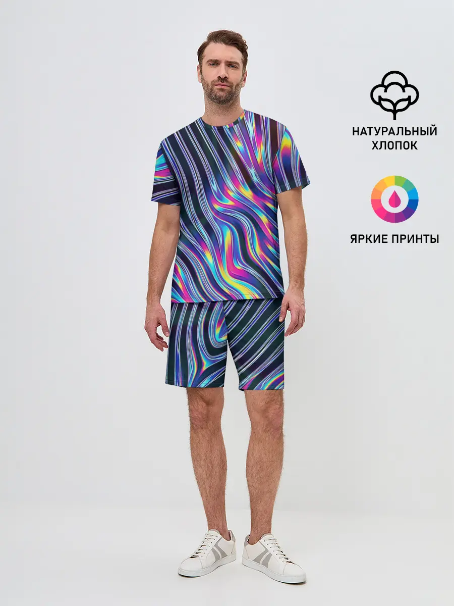 Мужской костюм с шортами / DIGITAL ABSTRACT