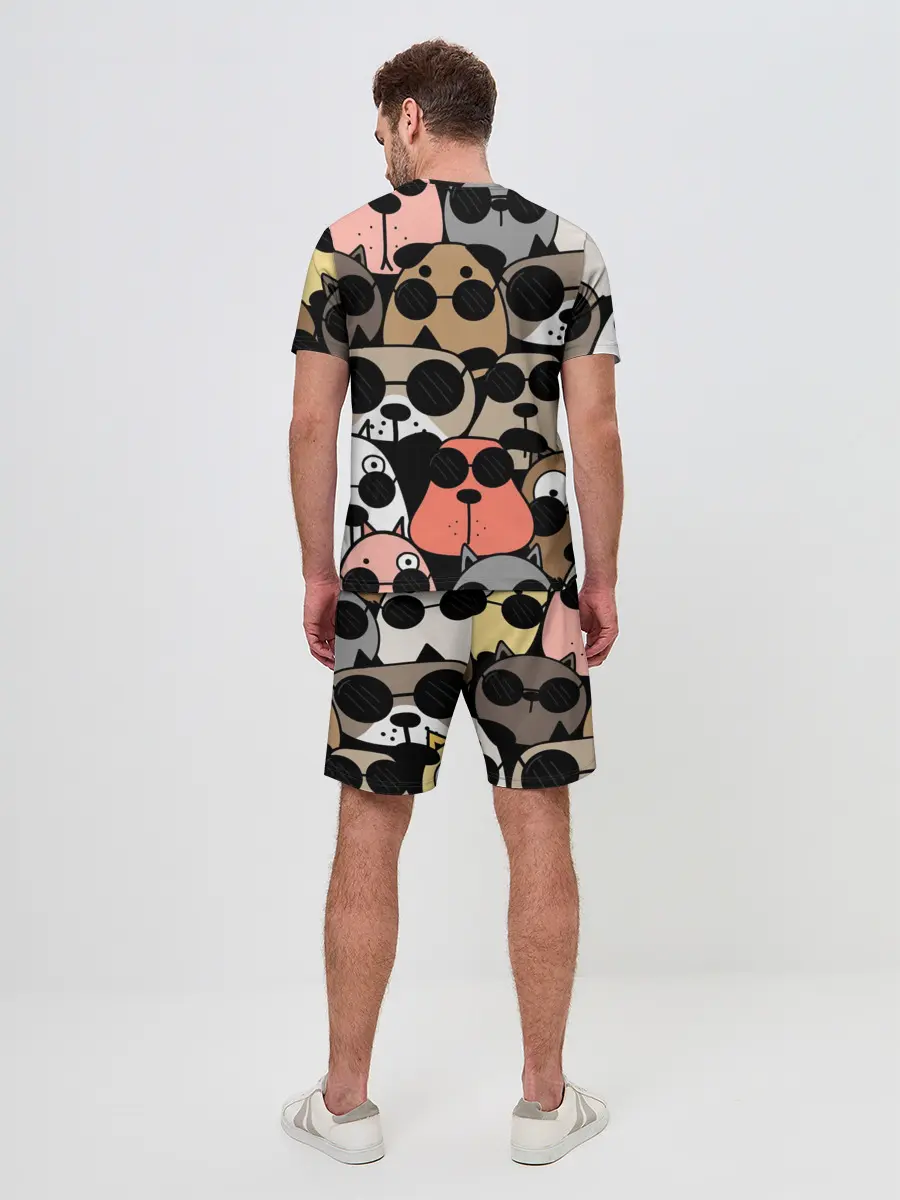 Мужской костюм с шортами / Серьезные псы