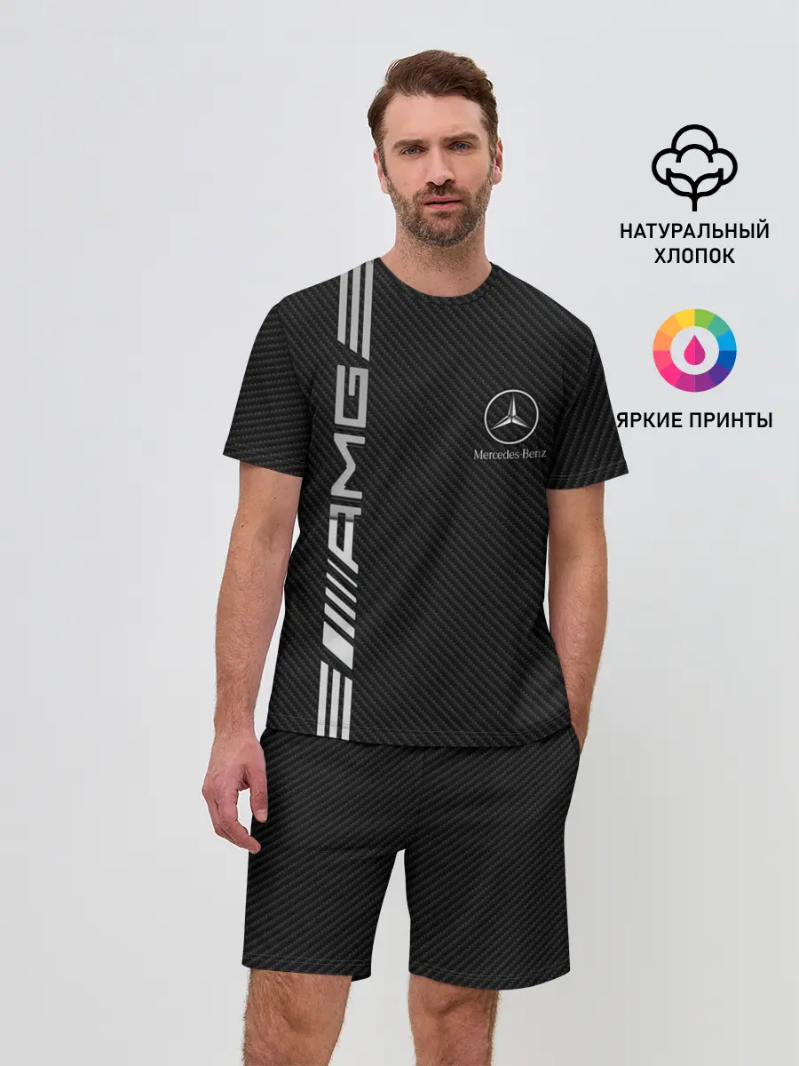 Мужской костюм с шортами / Mercedes Carbon