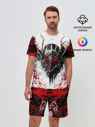 Мужской костюм с шортами / БЕРСЕРК ЧЁРНАЯ МАСКА / BERSERK BLACK MASK