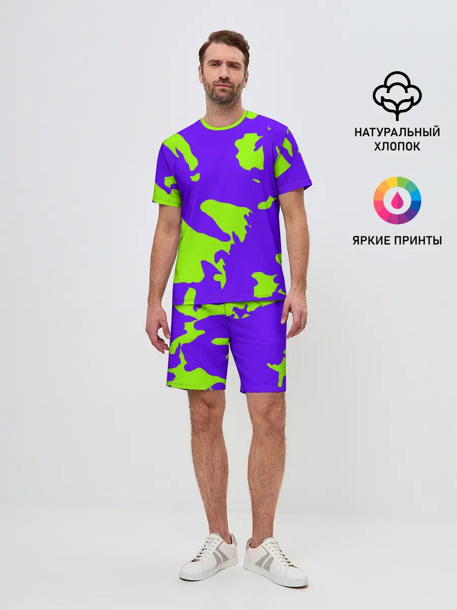 Мужской костюм с шортами / тeкстура