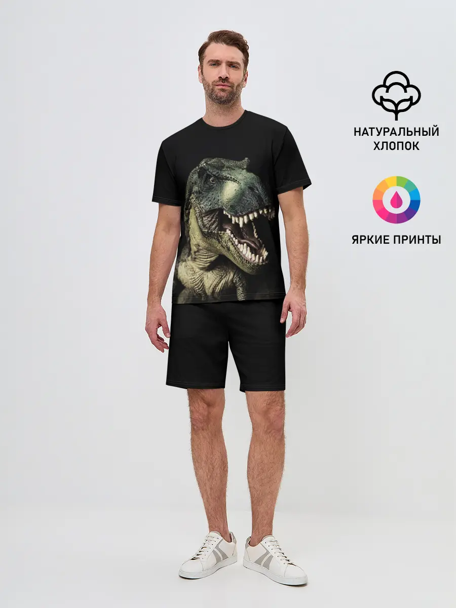 Мужской костюм с шортами / Динозавр T-Rex