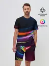 Мужской костюм с шортами / NEON STRIPES