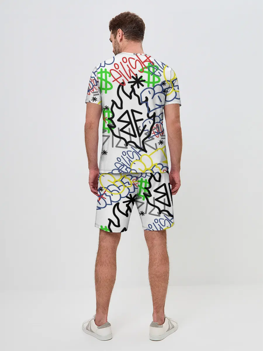Мужской костюм с шортами / BILLIE EILISH GRAFFITI