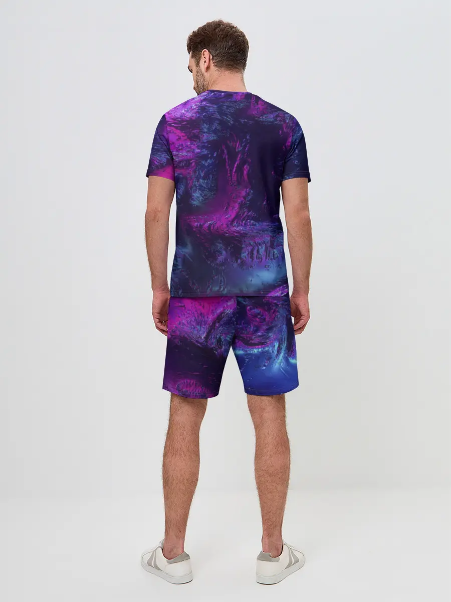 Мужской костюм с шортами / Неон