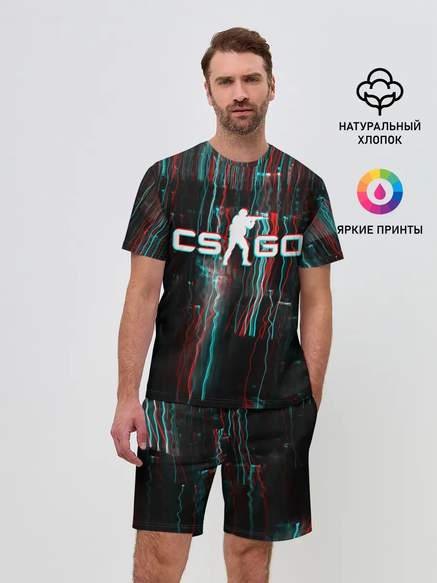 Мужской костюм с шортами / CS:GO Glitch