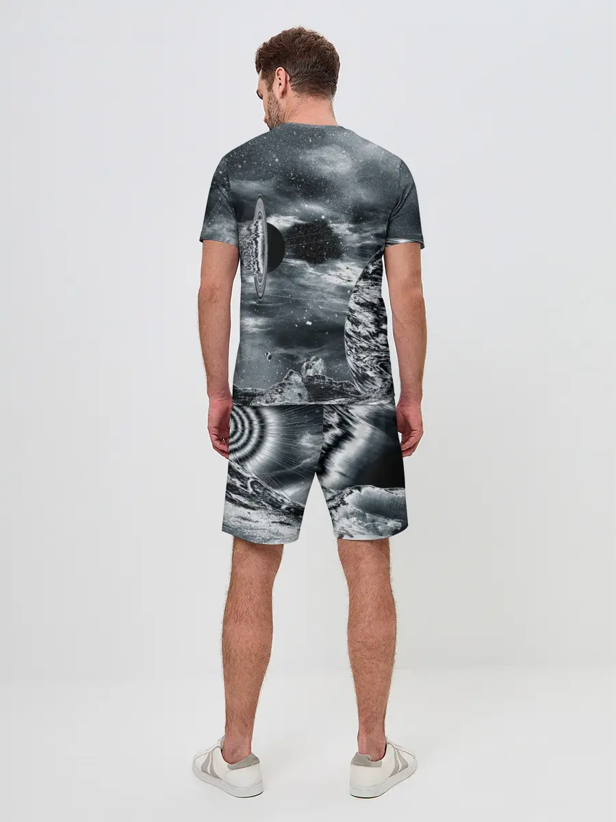Мужской костюм с шортами / Космос