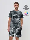 Мужской костюм с шортами / Космос