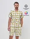 Мужской костюм с шортами / Бананы