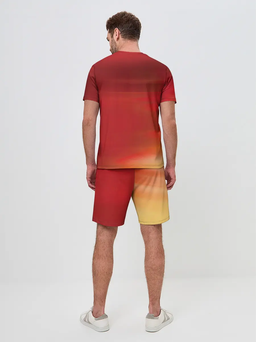 Мужской костюм с шортами / The Flash Logo Pattern