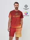 Мужской костюм с шортами / The Flash Logo Pattern
