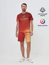 Мужской костюм с шортами / The Flash Logo Pattern