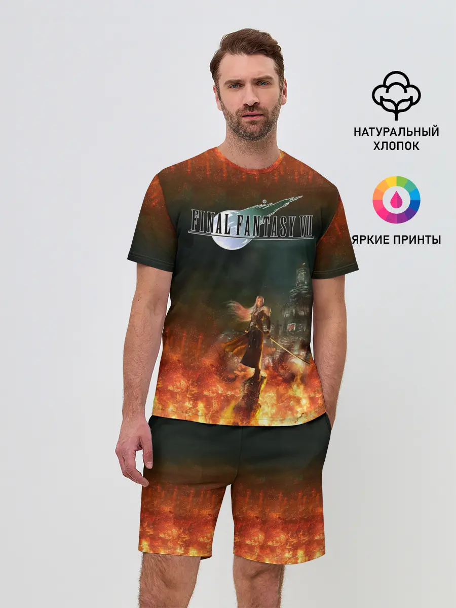Мужской костюм с шортами / Final Fantasy VII Remake