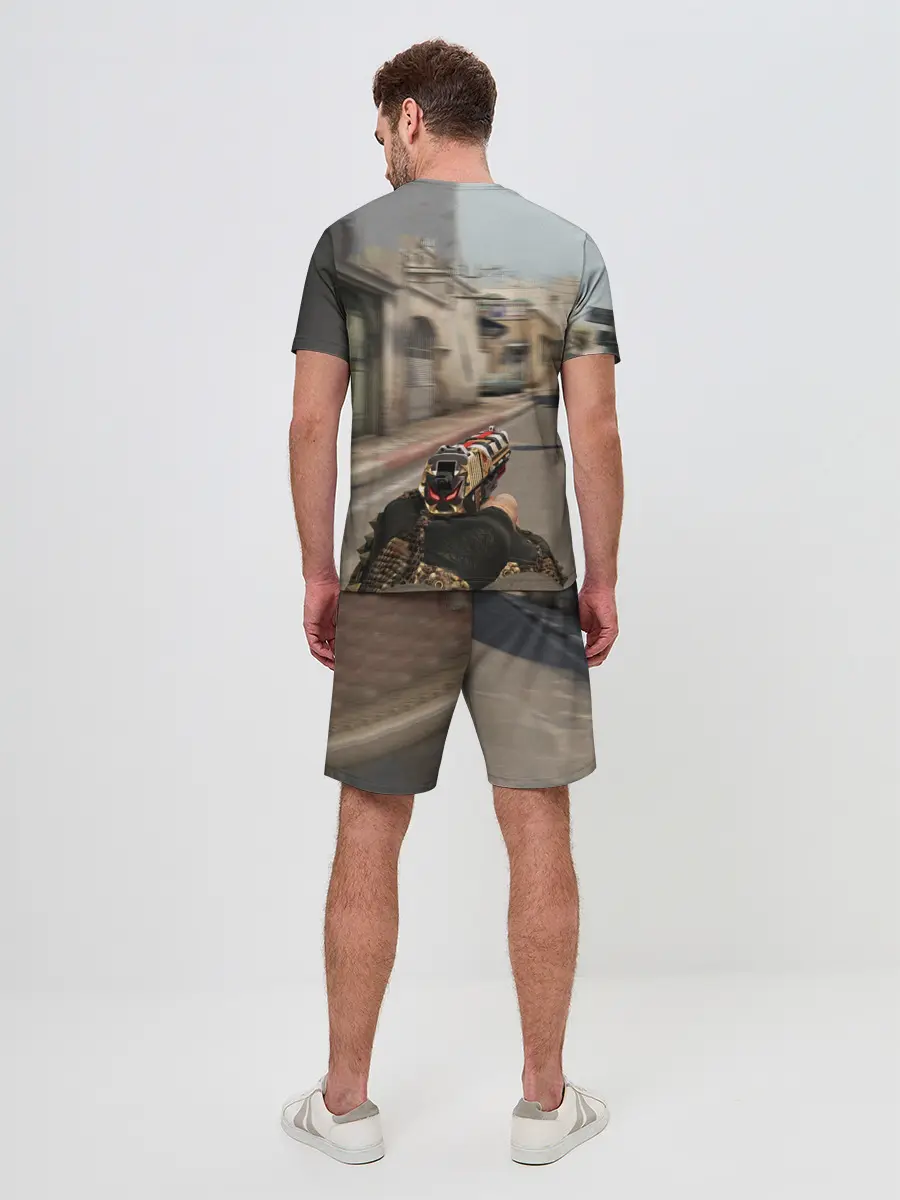 Мужской костюм с шортами / CS:GO - Ominous Look | Зловещий взгляд