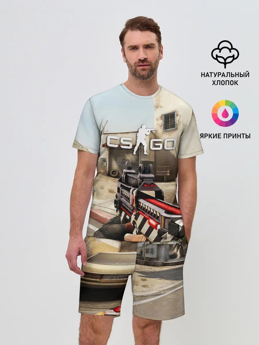 Мужской костюм с шортами / CS:GO - The Aggressor | Aгрессор